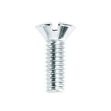 Danco Danco No. 8-32 X 1/2 in. L Slotted Oval Head Chrome-Plated Brass Faucet Handle Screw 1 pk 35649B